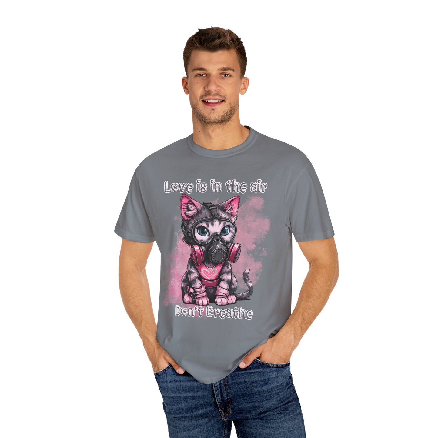 Love is in the air don't breathe, Valentine's shirt