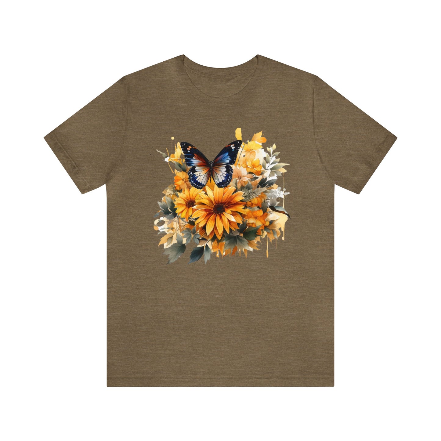 Butterfly sunflower shirt