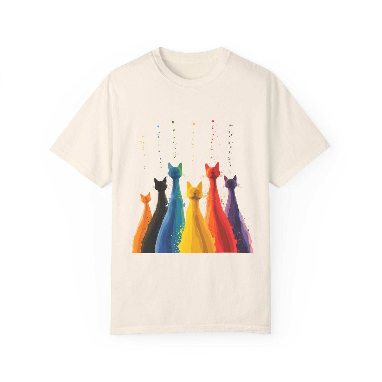 Cat Colorful Drip Shirt