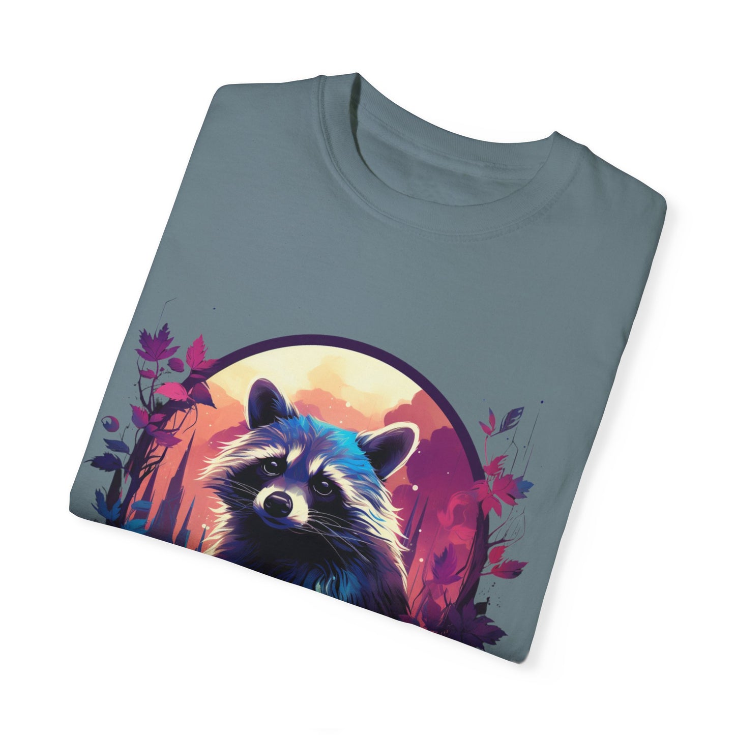 Raccoon, Cute, Purple, Shirt