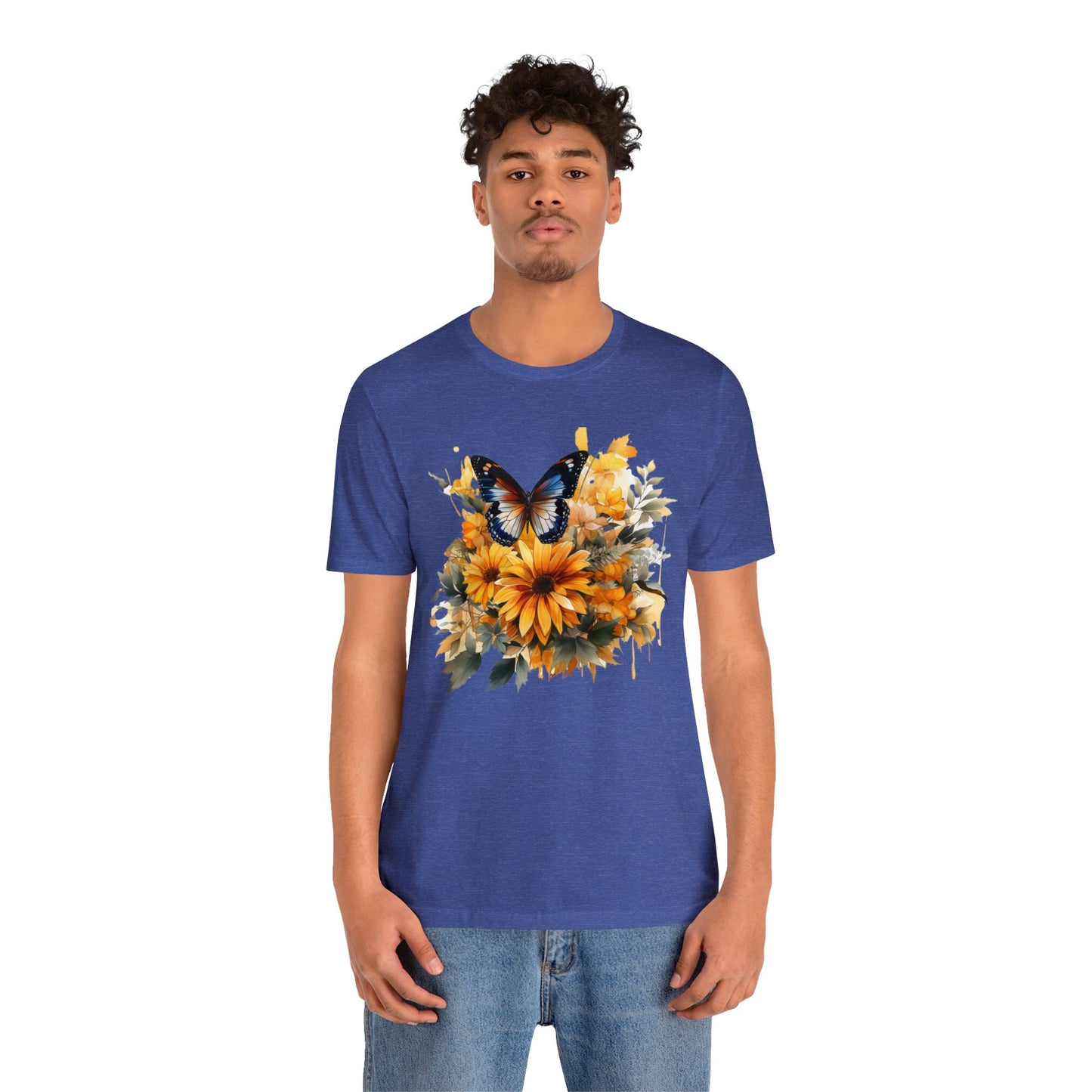 Butterfly sunflower shirt