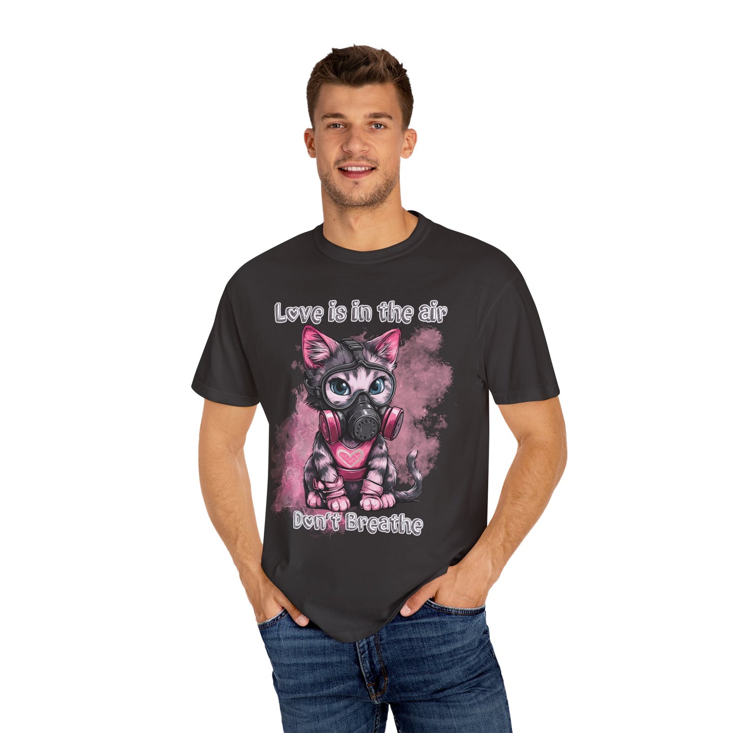 Love is in the air don't breathe, Valentine's shirt