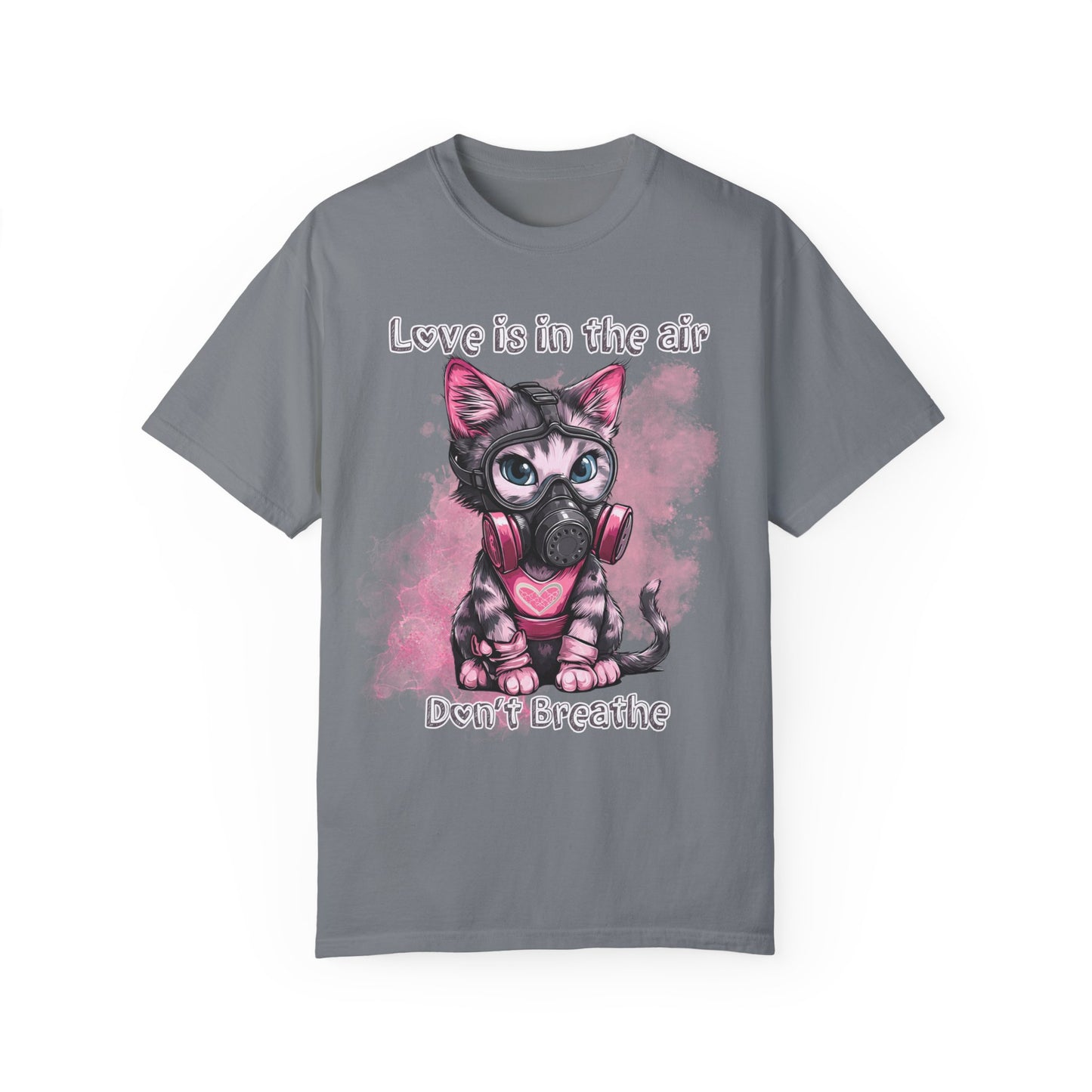 Love is in the air don't breathe, Valentine's shirt