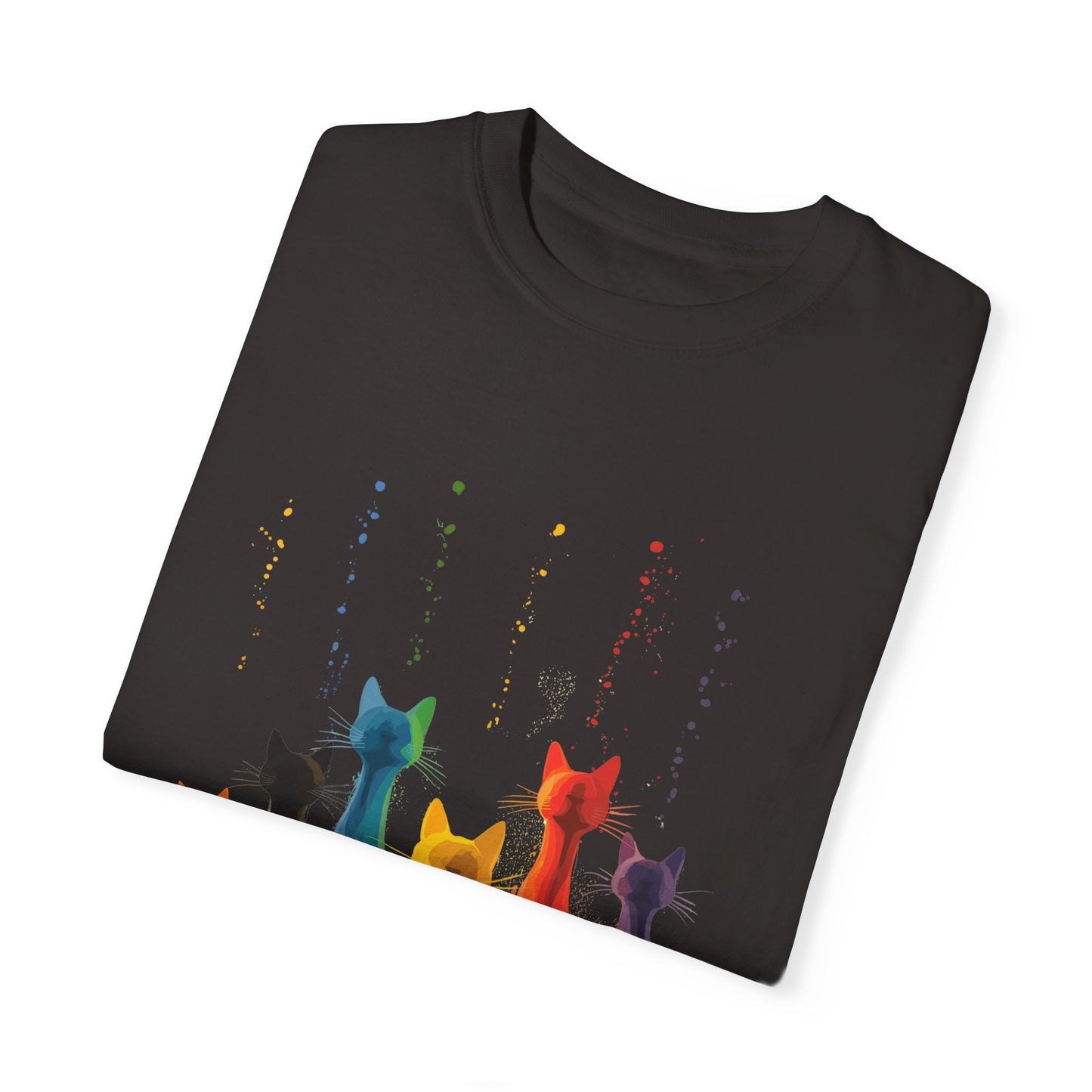 Cat Colorful Drip Shirt