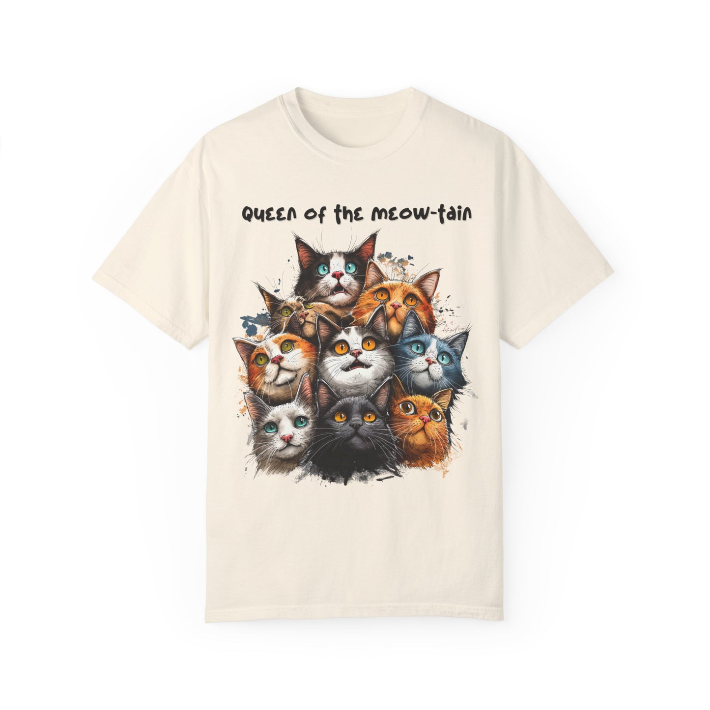 Queen of the Meow-tain, Cat Lady Shirt