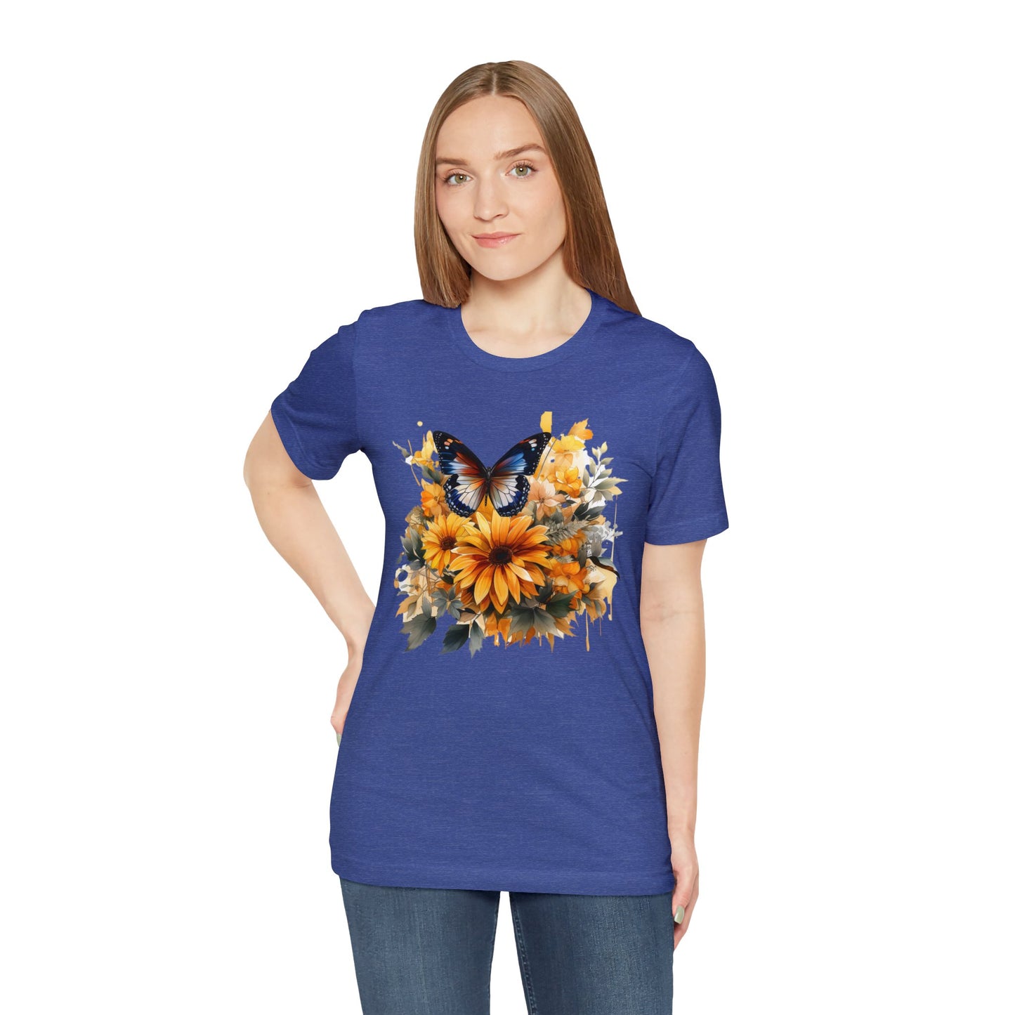 Butterfly sunflower shirt