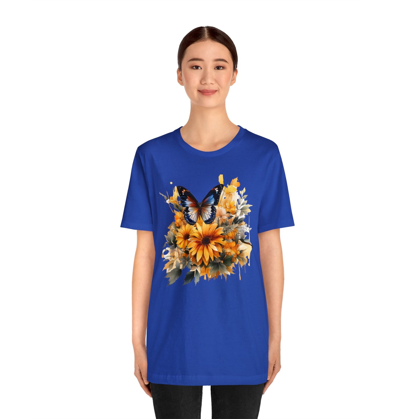 Butterfly sunflower shirt