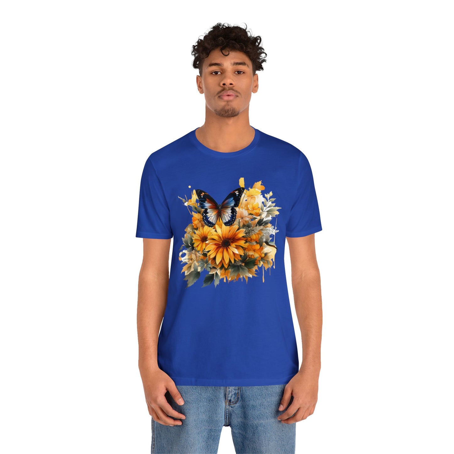 Butterfly sunflower shirt