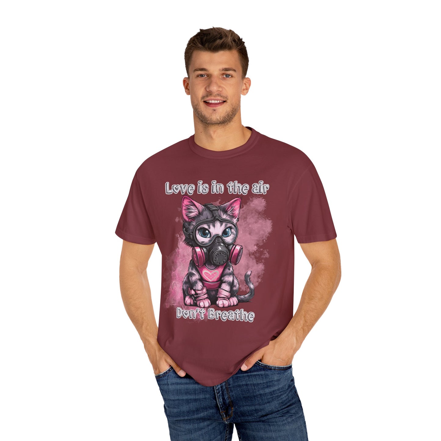 Love is in the air don't breathe, Valentine's shirt