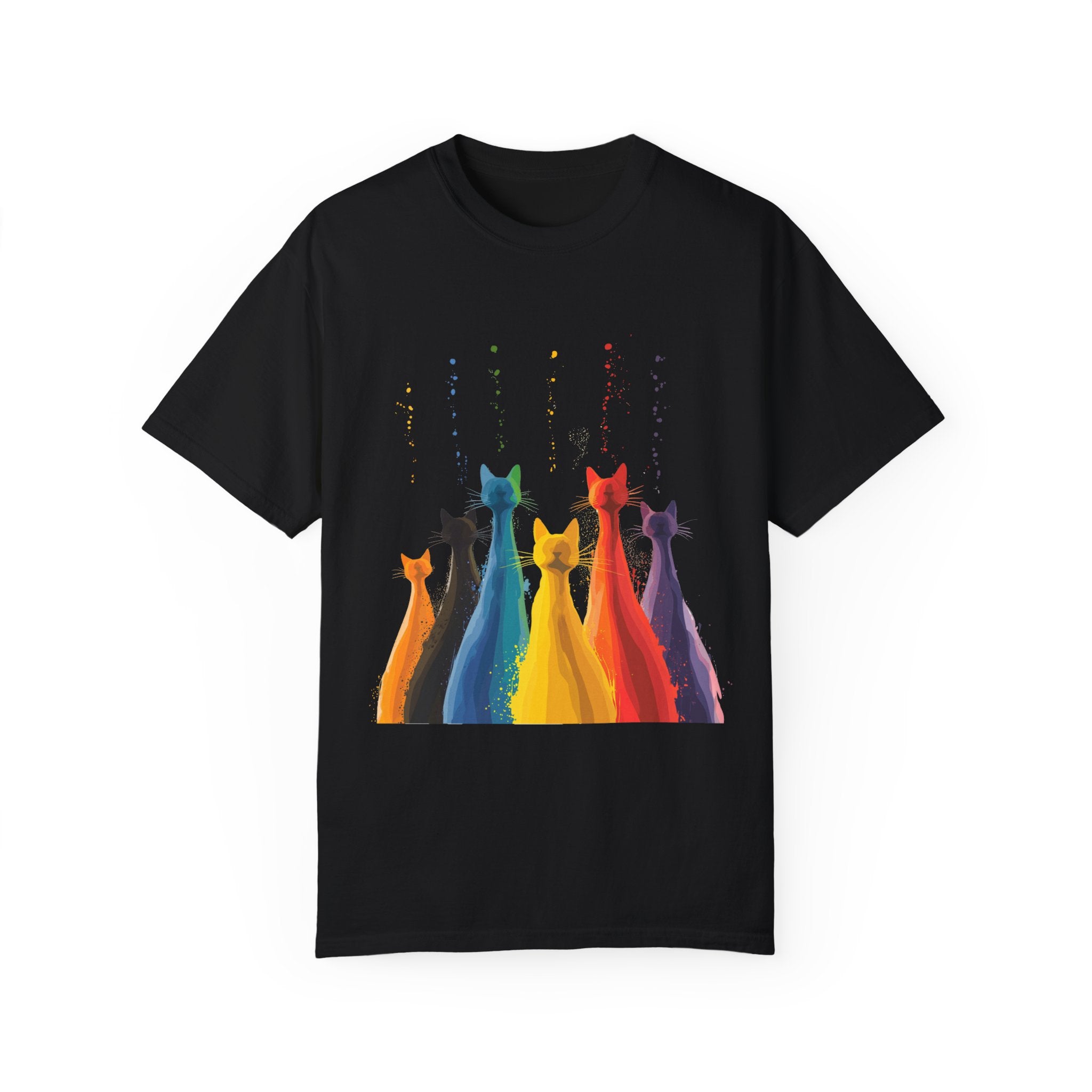 Cat Colorful Drip Shirt – LT Grafix