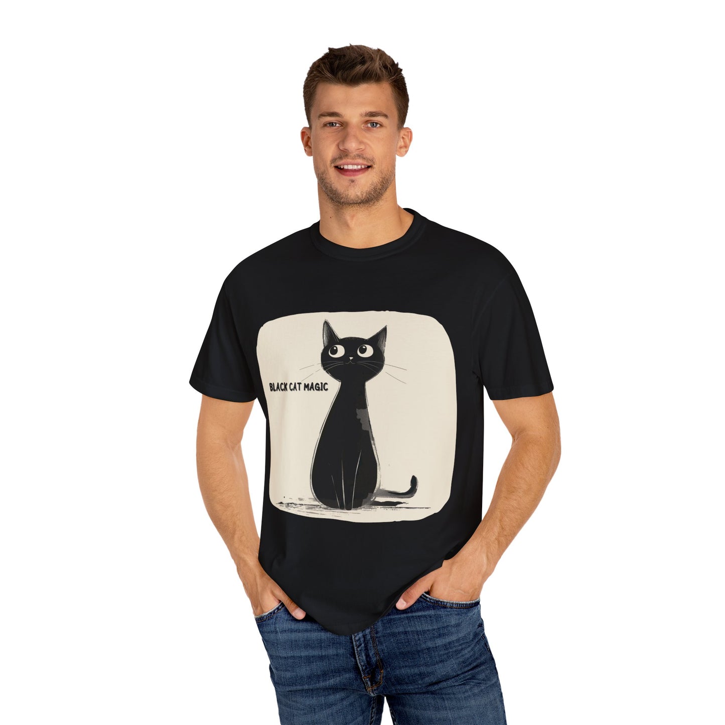 Black cat magic T-shirt