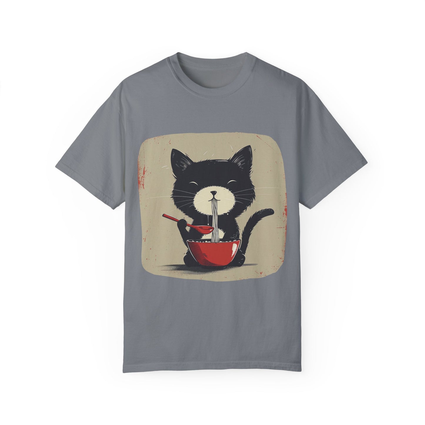 Cat Eating Ramen T-shirt