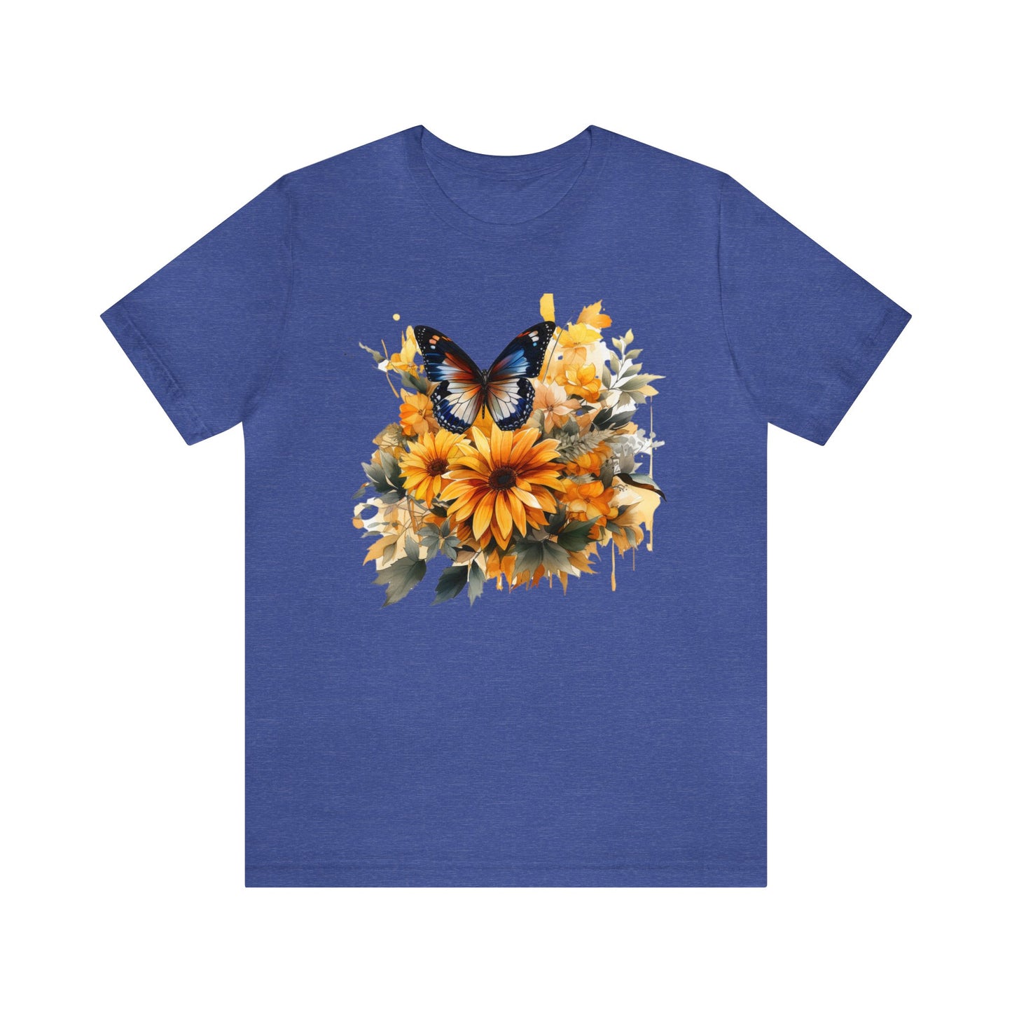 Butterfly sunflower shirt