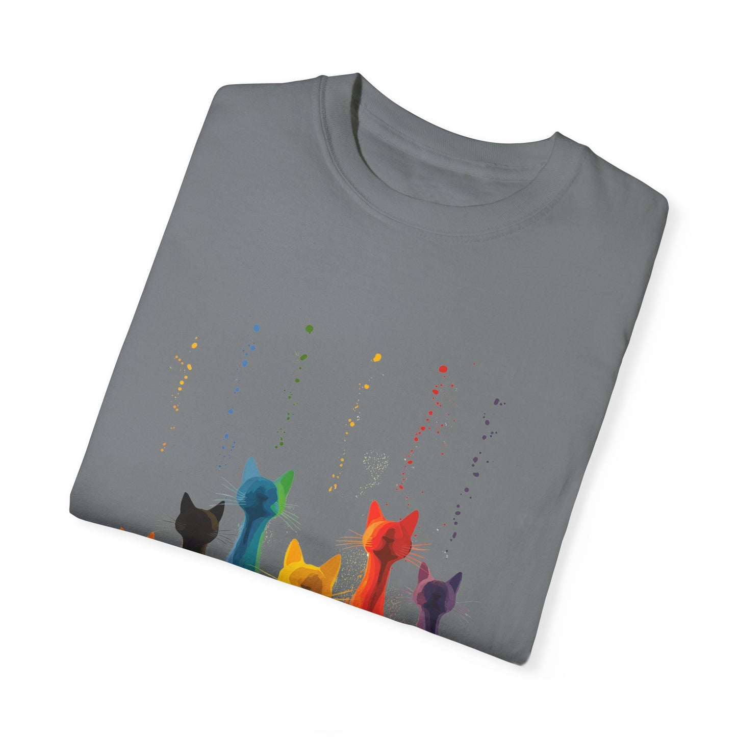 Cat Colorful Drip Shirt