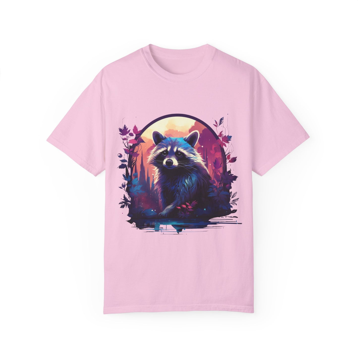 Raccoon, Cute, Purple, Shirt