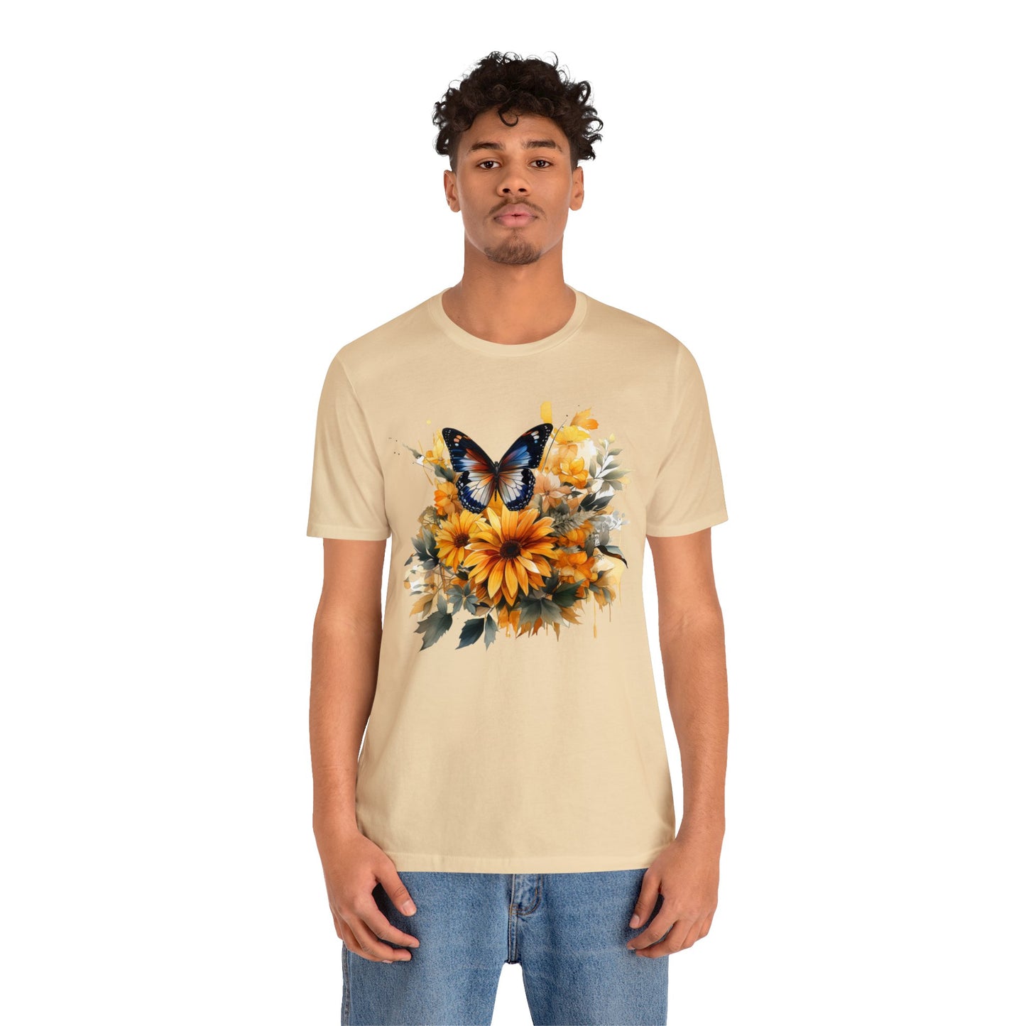 Butterfly sunflower shirt