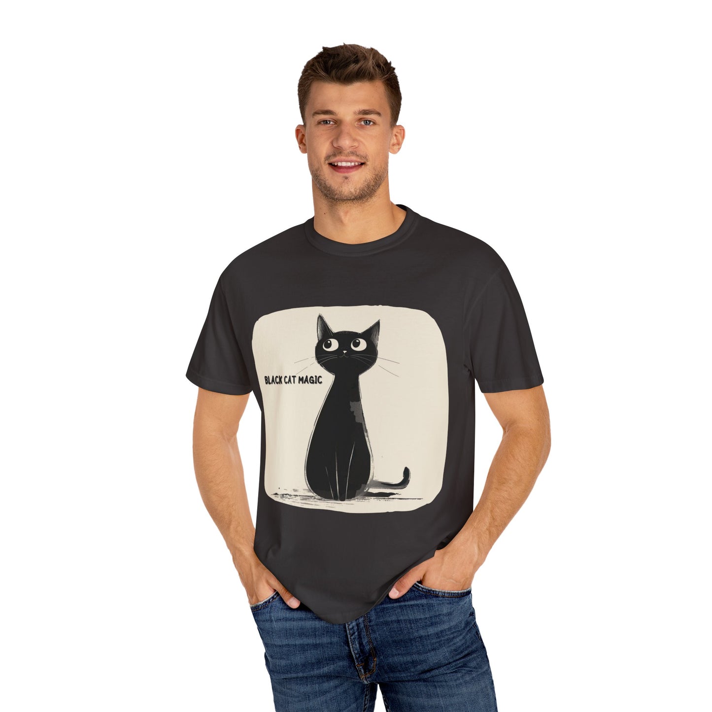 Black cat magic T-shirt