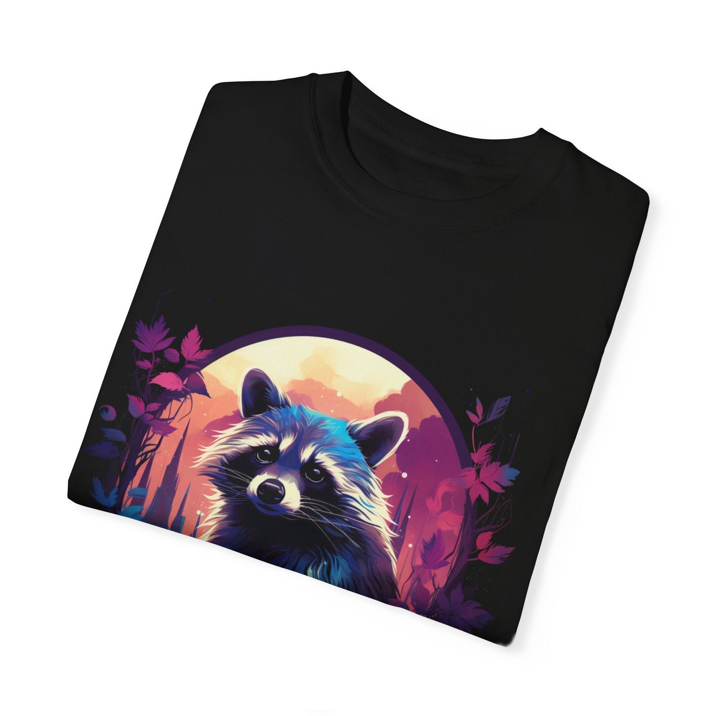 Raccoon, Cute, Purple, Shirt