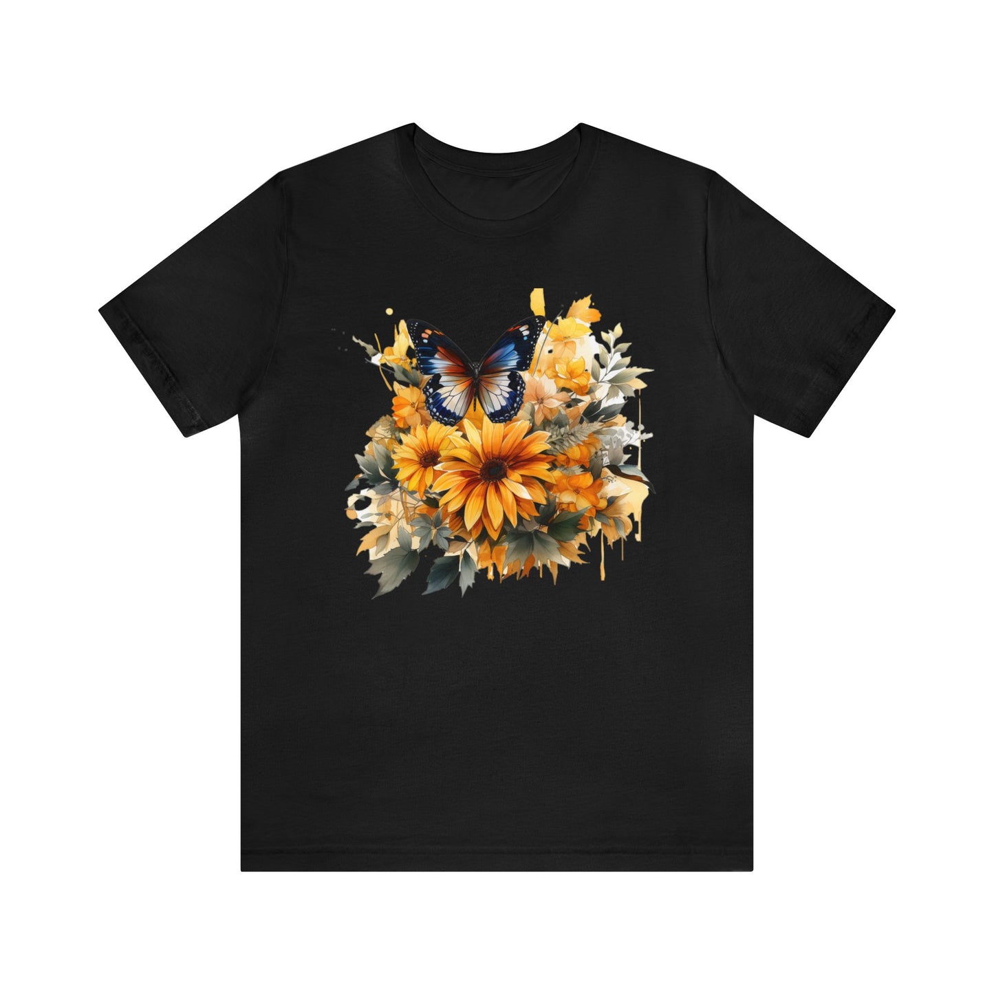 Butterfly sunflower shirt