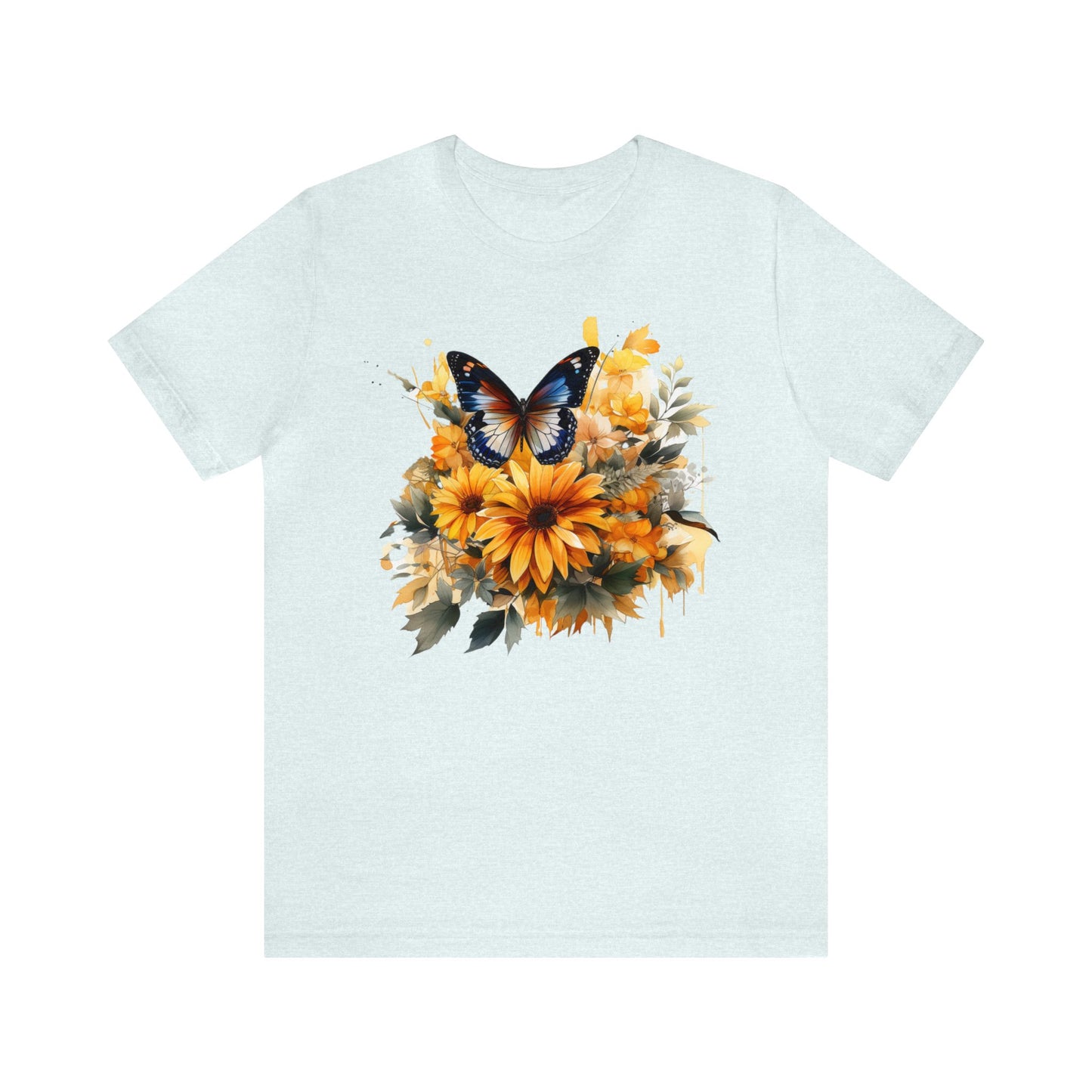 Butterfly sunflower shirt