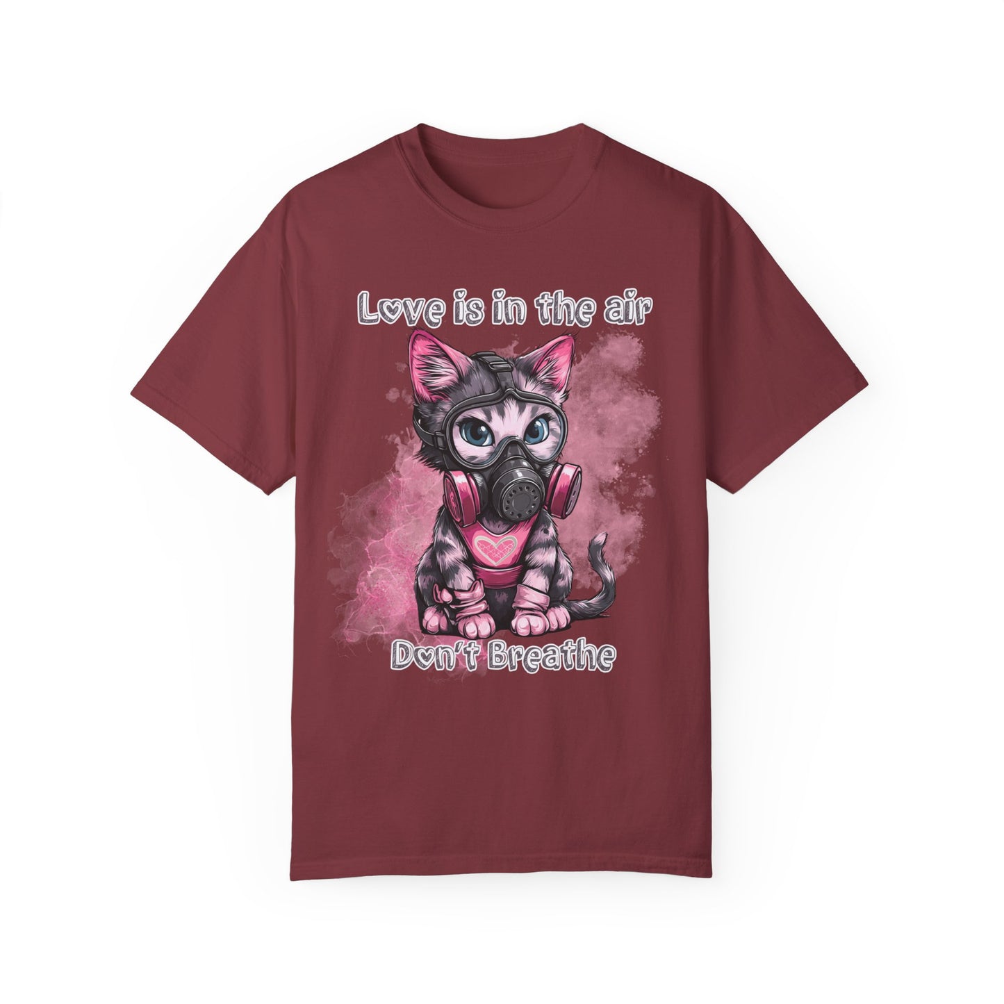 Love is in the air don't breathe, Valentine's shirt