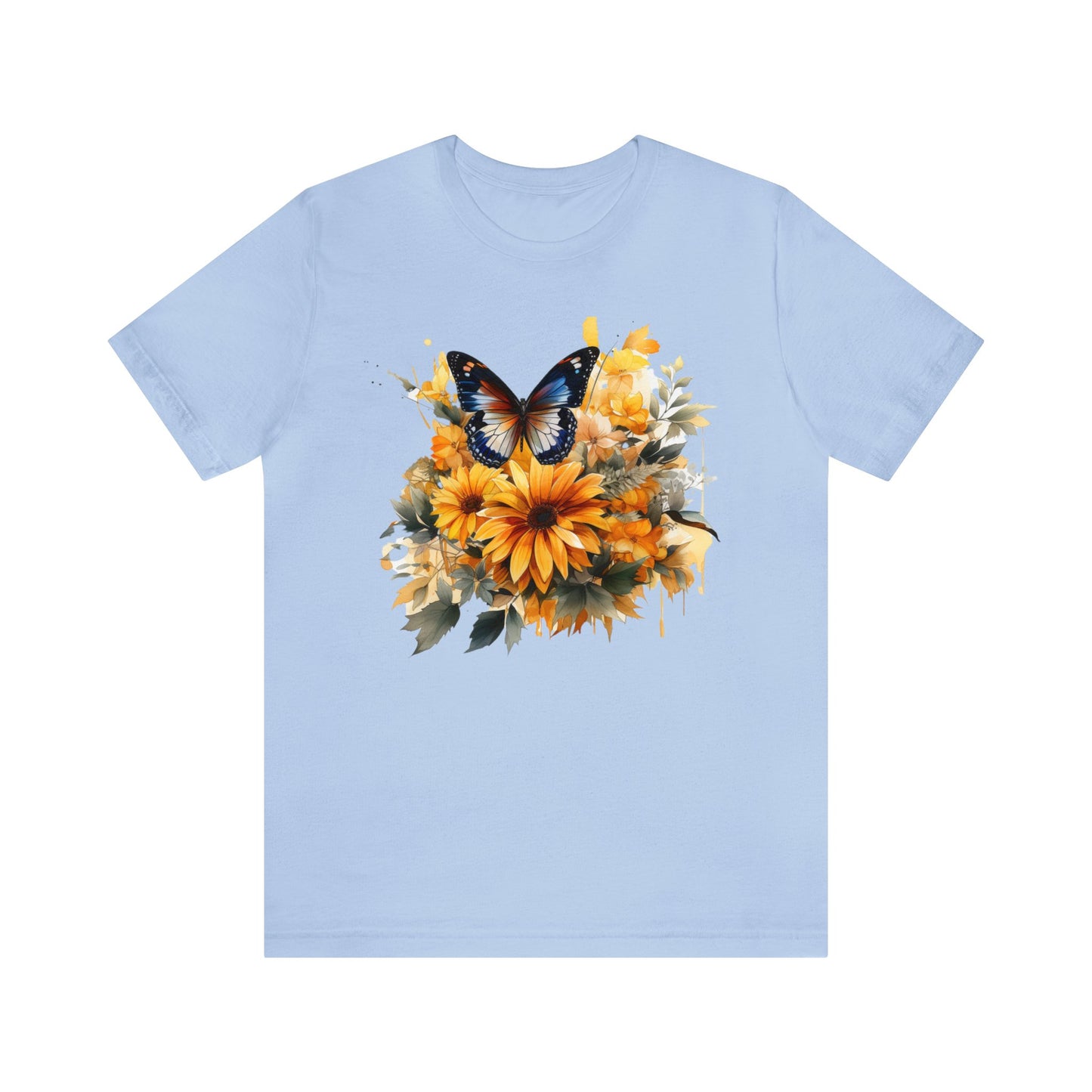 Butterfly sunflower shirt