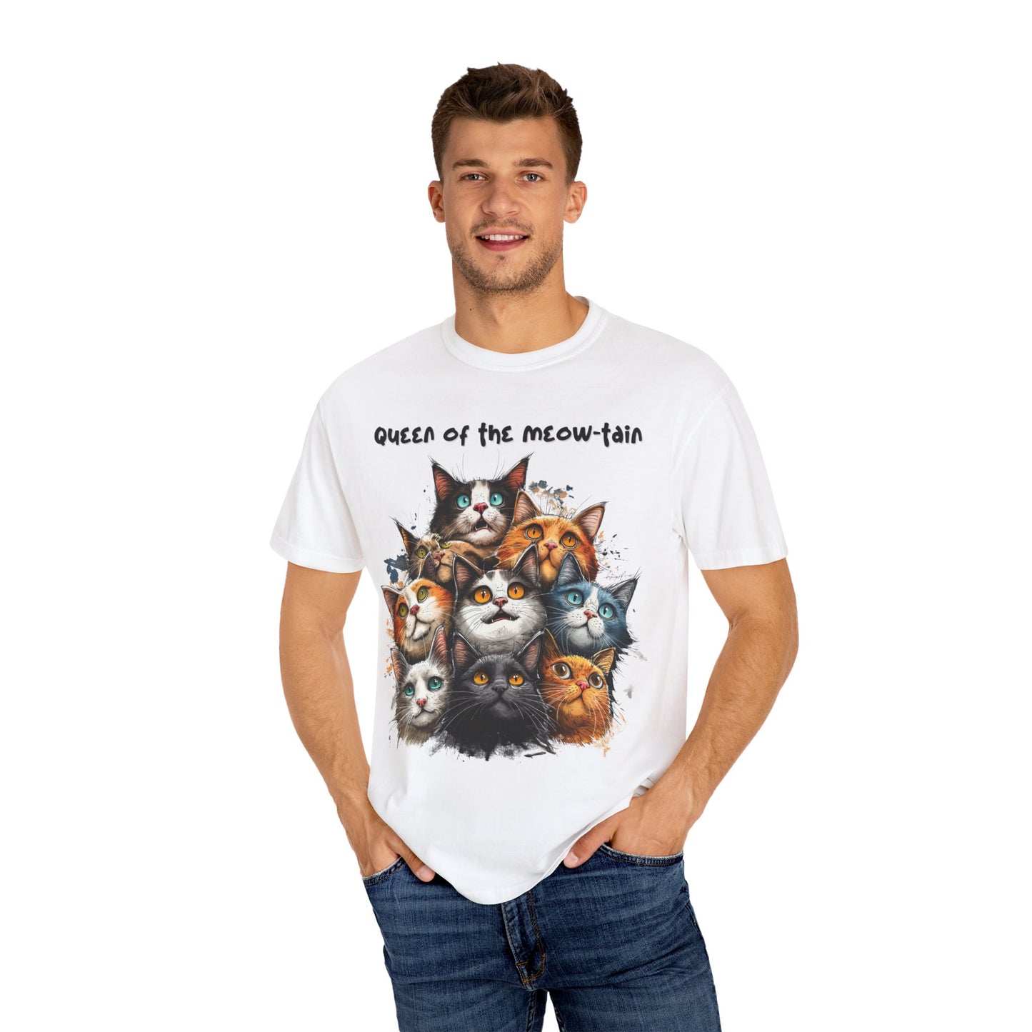 Queen of the Meow-tain, Cat Lady Shirt