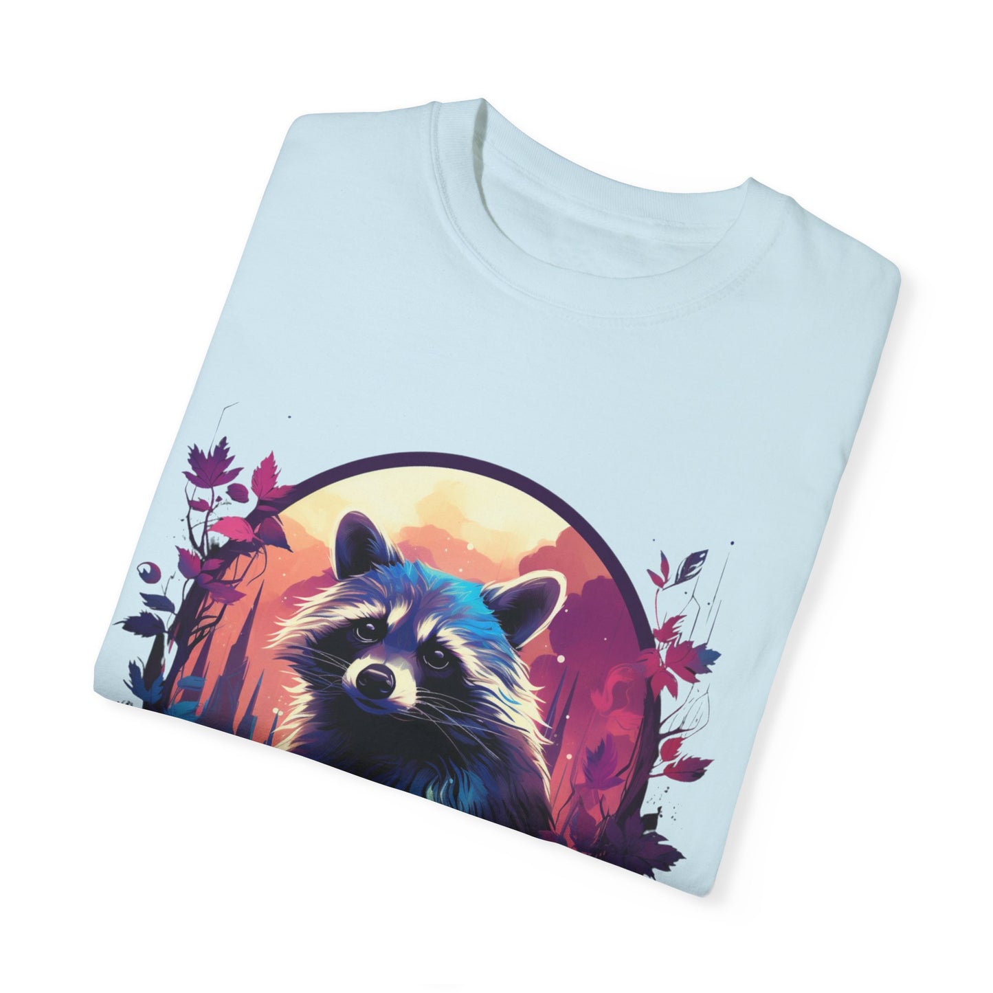 Raccoon, Cute, Purple, Shirt