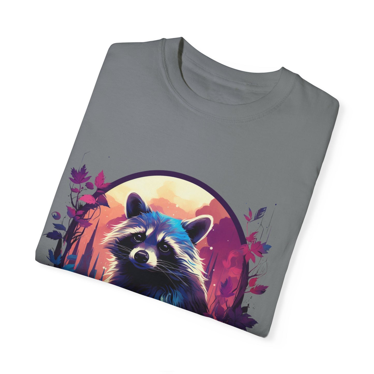 Raccoon, Cute, Purple, Shirt