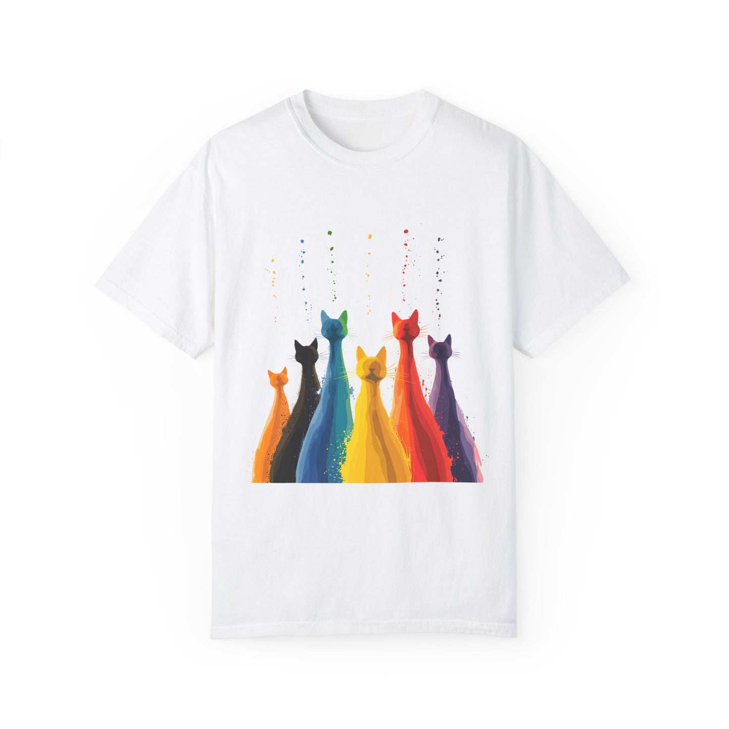 Cat Colorful Drip Shirt