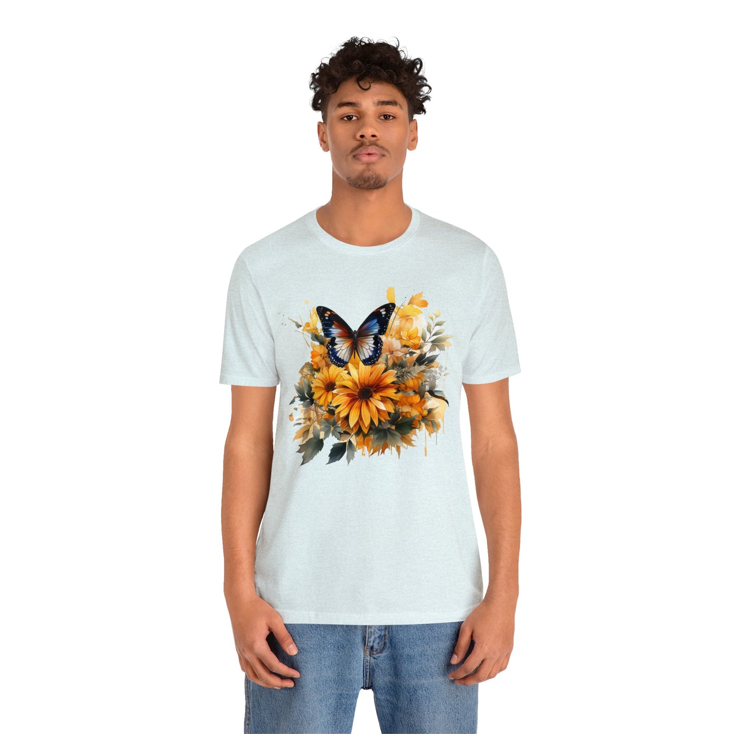 Butterfly sunflower shirt