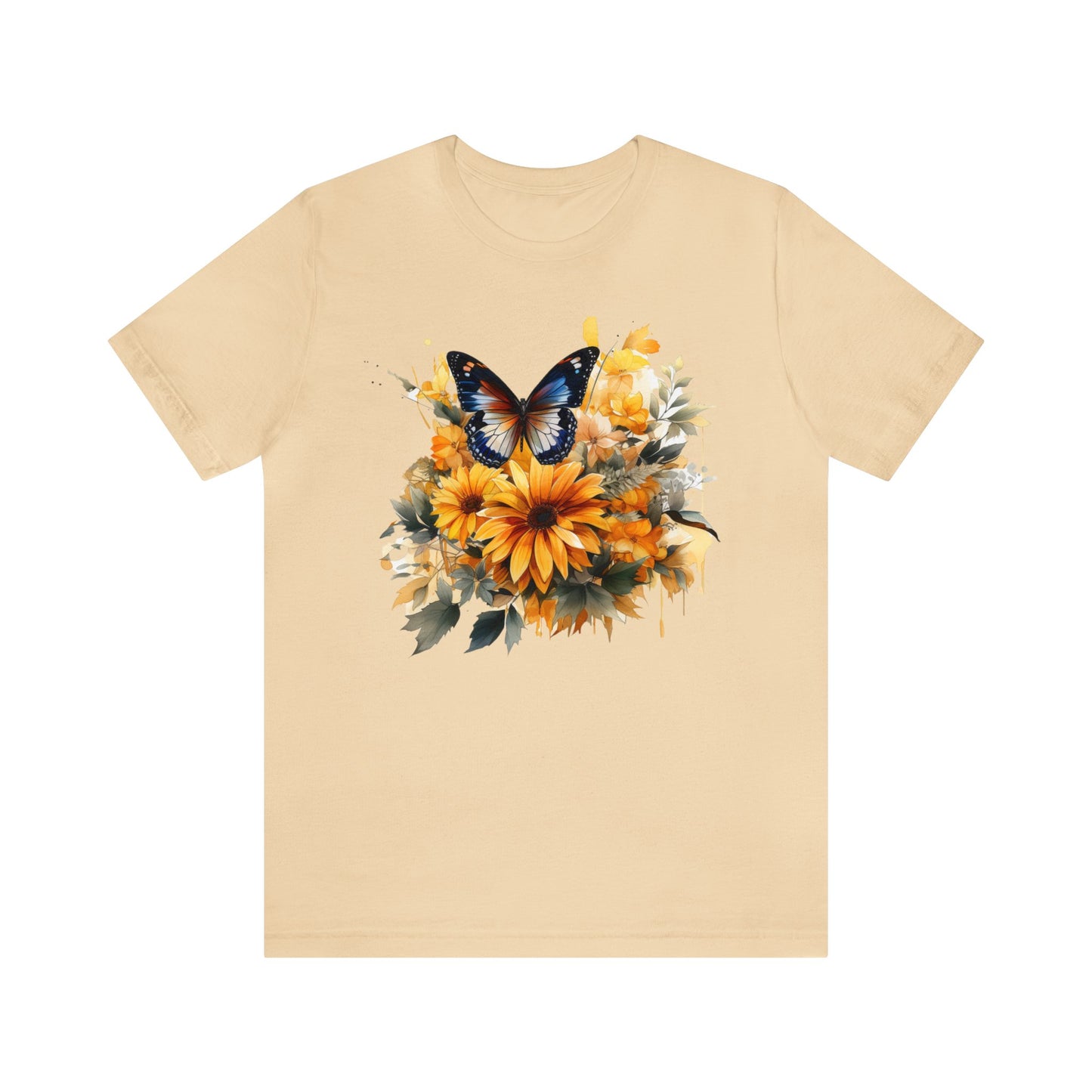 Butterfly sunflower shirt