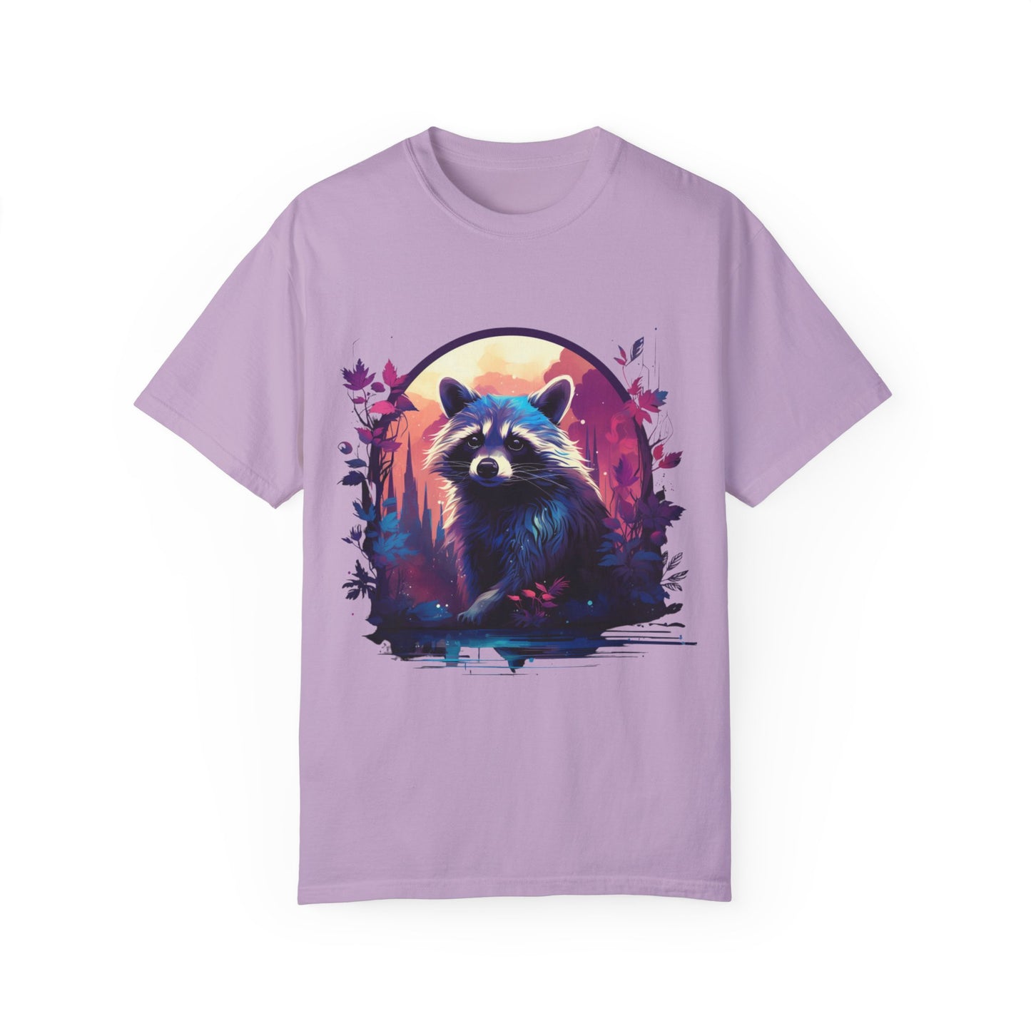 Raccoon, Cute, Purple, Shirt