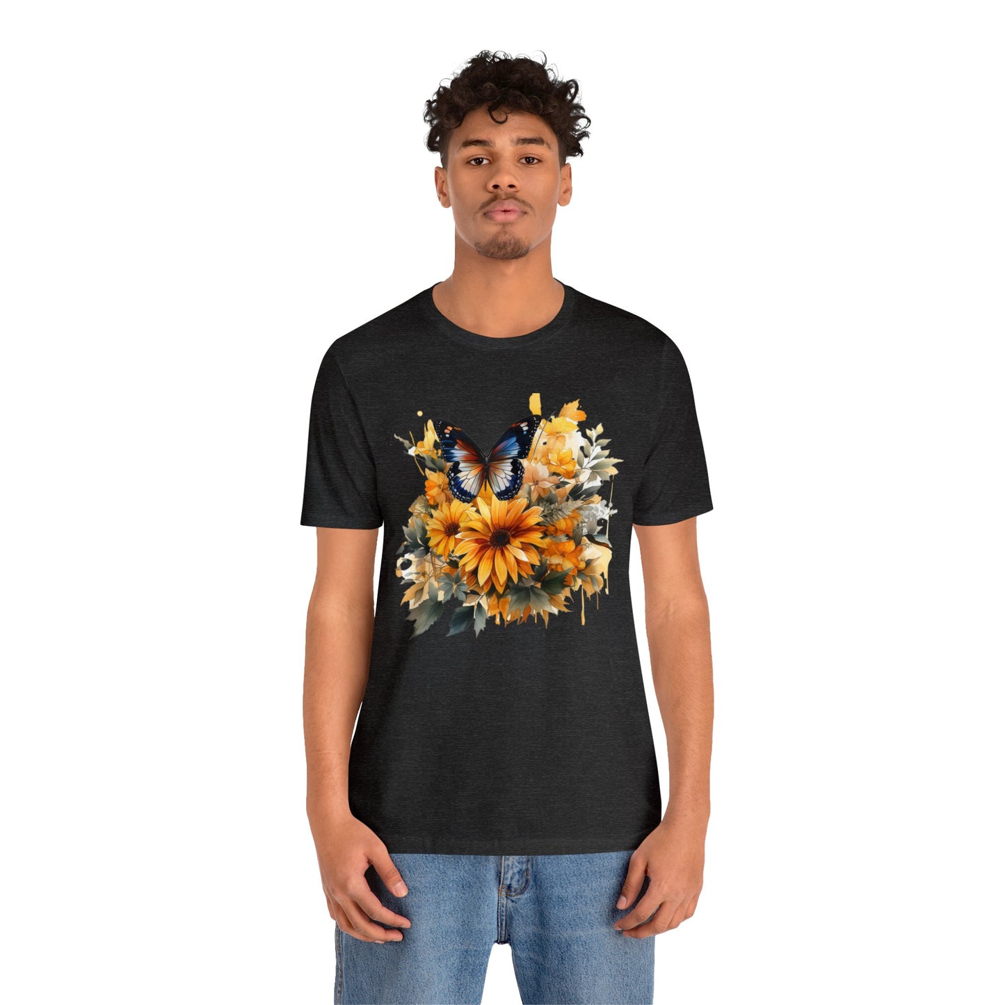 Butterfly sunflower shirt