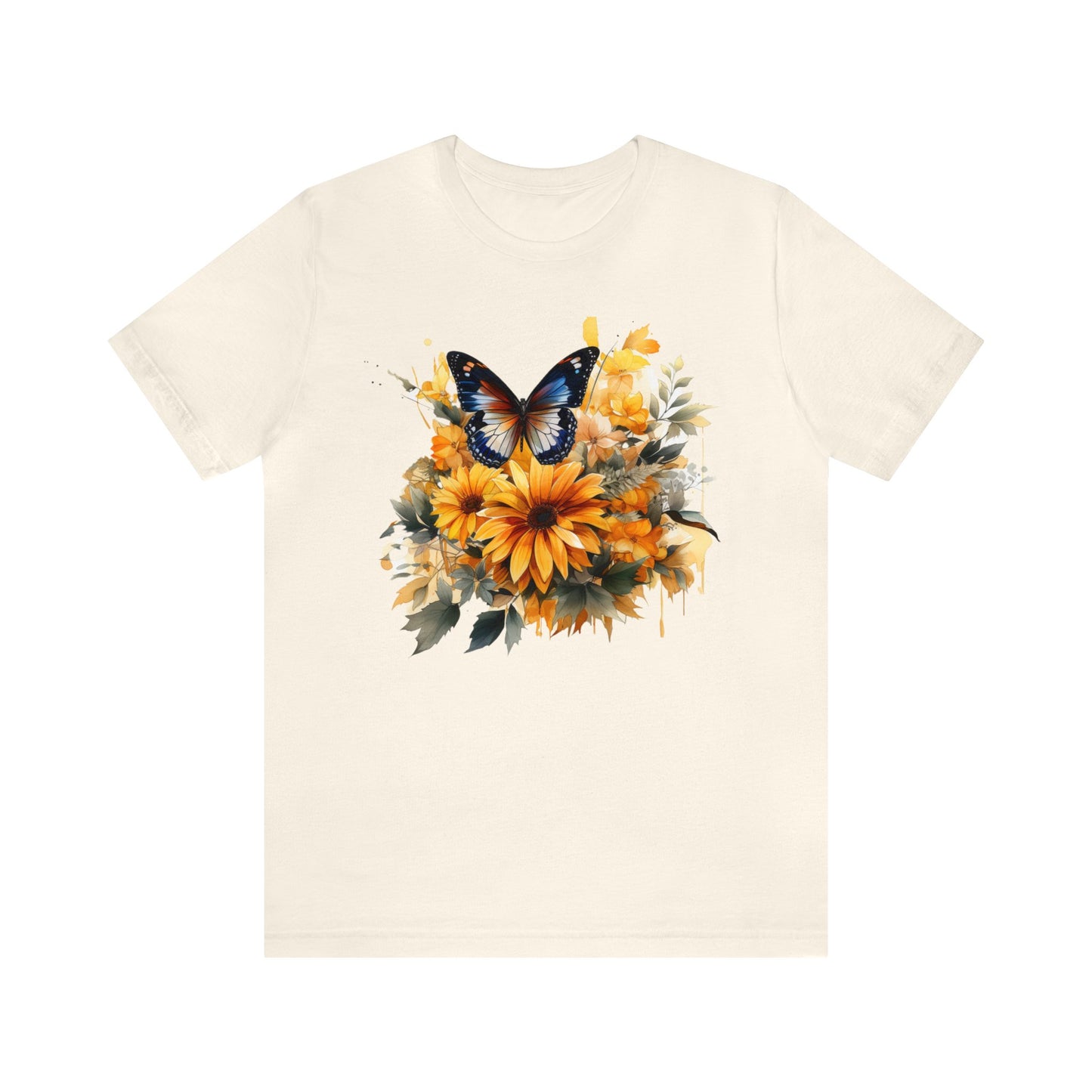 Butterfly sunflower shirt