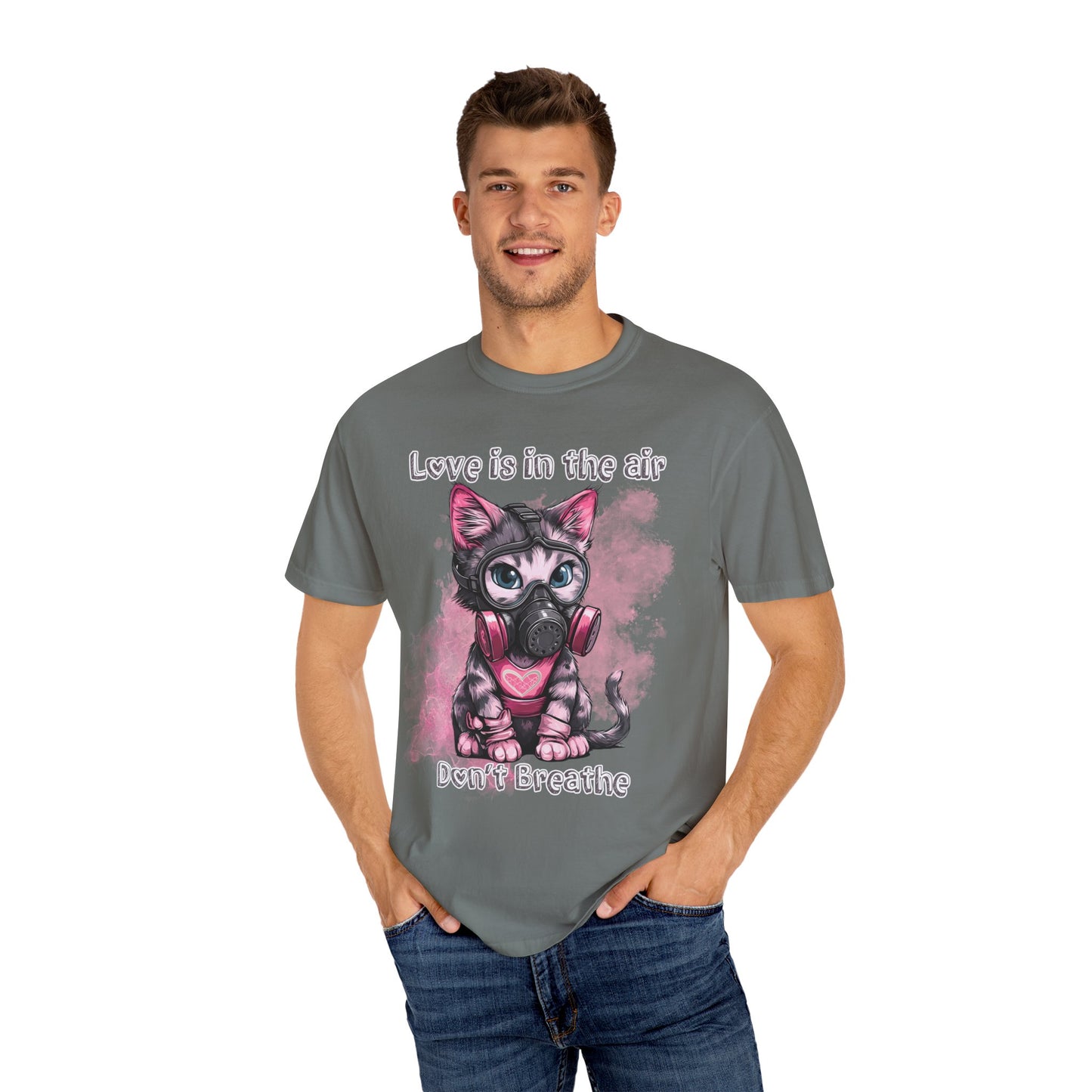 Love is in the air don't breathe, Valentine's shirt