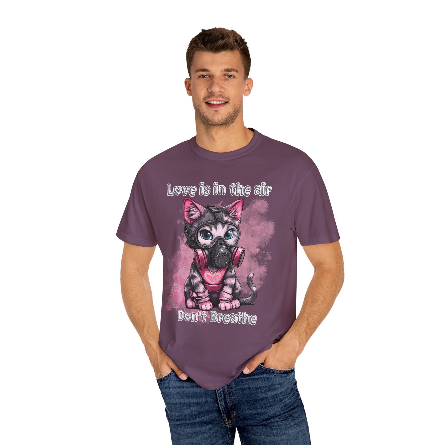 Love is in the air don't breathe, Valentine's shirt