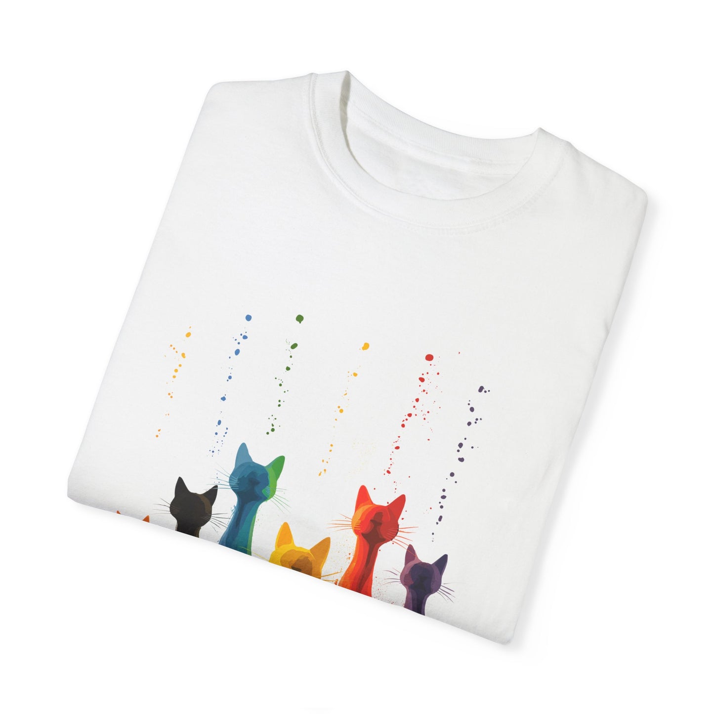 Cat Colorful Drip Shirt